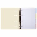Тетрадь на кольцах А5 175х220 мм, 120 л., пластик, с резинкой и разделителями, BRAUBERG, Желтый, 404631 404631