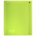 Тетрадь на кольцах А5 175х220 мм, 120 л., пластик, с резинкой, BRAUBERG, Салатовый, 404619 404619