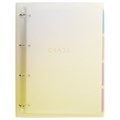 Тетрадь на кольцах БОЛЬШАЯ 305х235 мм А4, 120 л., пластик, с разделителями, BRAUBERG, Желтый, 404624 404624