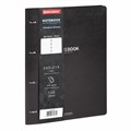 Тетрадь на кольцах БОЛЬШАЯ А4 (240х310 мм), 120 л., под кожу, BRAUBERG VISTA, Black, 404512 404512