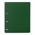 Тетрадь на кольцах БОЛЬШАЯ А4 (240х310 мм), 120 листов, под кожу, клетка, BRAUBERG "Joy", зелёный/светло-зелёный, 404508 404508