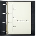 Тетрадь на кольцах БОЛЬШАЯ А4 (240х310 мм), 120 листов, под кожу, клетка, BRAUBERG "Main", черный, 404509 404509