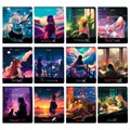 Тетради предметные, КОМПЛЕКТ 12 ПРЕДМЕТОВ, 48 л., матовая ламинация, BRAUBERG, "ANIME GIRLS", 404832 404832