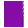 Тетрадь А4 80 л. BRAUBERG "Metropolis", спираль пластиковая, клетка, обложка пластик, ФИОЛЕТОВЫЙ, 404743 404743