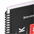 Тетрадь А4 80 л. BRAUBERG "Metropolis", спираль пластиковая, клетка, обложка пластик, ФИОЛЕТОВЫЙ, 404743 404743
