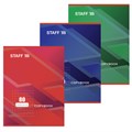 Тетрадь А4 80 л. STAFF Basic скоба, клетка, офсет №2 ЭКОНОМ, обложка картон, СТАНДАРТ, 402650 402650