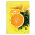 Тетрадь А4, 80 л., BRAUBERG, гребень, клетка, обложка картон, "Фрукты", 404051 404051
