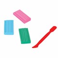 Стеки для лепки ПИФАГОР, НАБОР 4 шт., цветные, пакет с подвесом, 229717 229717