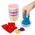 Песок для лепки кинетический BRAUBERG KIDS, 6 цветов, 720 г, 4 формочки, 665090 665090
