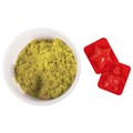 Песок для лепки кинетический BRAUBERG KIDS, желтый, 500 г, 2 формочки, ведерко, 665091 665091