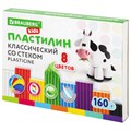 Пластилин классический BRAUBERG KIDS, 8 цветов, 160 г, со стеком, 106501 106501