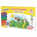 Пластилин классический ЮНЛАНДИЯ "ВЕСЁЛЫЙ ШМЕЛЬ", 18 цветов, 360 грамм, стек, ВЫСШЕЕ КАЧЕСТВО, 106432 106432