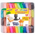Пластилин супер легкий воздушный 48 штук (36 цветов + 12 базовых), 480 г, 3 стека, ЮНЛАНДИЯ, 106980 106980