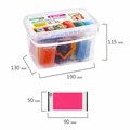 Пластилин-тесто для лепки BRAUBERG KIDS, 12 цветов., 600 г, 6 формочек, 1 скалка, ведерко, 106721 106721