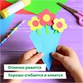 Цветная бумага А4 офсетная, 16 листов, 8 цветов, папка, индивидуальная упаковка, BRAUBERG KIDS, 200х290 мм, "Друзья", 115162 115162