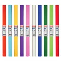 Бумага гофрированная/креповая, 32 г/м2, 50х250 см, АССОРТИ 10 цветов, BRAUBERG, 127151 127151