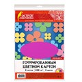 Картон цветной А4 ГОФРИРОВАННЫЙ, 5 листов, 5 цветов, 250 г/м2, ОСТРОВ СОКРОВИЩ, 129295 129295