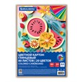 Картон цветной А4 МЕЛОВАННЫЙ, 80 листов, 20 цветов, в коробке, BRAUBERG, 200х290 мм, "Фруктовый микс", 116418 116418