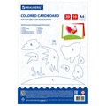 Картон цветной А4 немелованный ВОЛШЕБНЫЙ, 20 листов, 10 цветов, в папке, BRAUBERG, 200х290 мм, 113547 113547