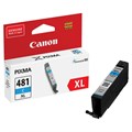 Картридж струйный CANON (CLI-481C XL) для PIXMA TS704 / TS6140, голубой, ресурс 515 страниц, оригинальный, 2044C001 363218
