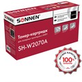 Картридж лазерный SONNEN (SH-W2070A) для HP CLJ 150/178 ВЫСШЕЕ КАЧЕСТВО, черный, 1000 страниц, 363966 363966