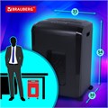 Уничтожитель (шредер) BRAUBERG 1525X, 4 уровень секретности, фрагменты 4х40 мм, 15 листов, корзина 25 литров, 532151 532151