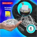 Уничтожитель (шредер) BRAUBERG S8-DS, 2 уровень секретности, полоски 4 мм, 8 листов, корзина 23 литра, 531772 531772