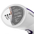 Отпариватель ручной BRAYER BR4120, 1400 Вт, 25 г/мин, резервуар 0,22 л, 1 режим, белый/фиолетовый 456114