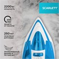 Утюг SCARLETT SC-SI30P17, 2200 Вт, антипригарное покрытие, антинакипь, самоочистка, белый/синий 457202