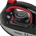 Утюг SONNEN SI-588, 2200 Вт, керамическое покрытие, паровой удар, черный/красный, 455279 455279