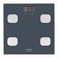 Весы напольные TEFAL Body Up BM2520V0, электронные, максимальная нагрузка 150 кг, квадрат, стекло, серые, 2100111795 456493