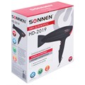 Фен SONNEN HD-2019, 2200 Вт, 2 скоростных режима, 3 температурных режима, холодный воздух, черный, 453503 453503