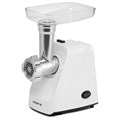 Мясорубка POLARIS PMG 1852, 1800 Вт, производительность 2 кг/мин, 2 насадки, реверс, белый, 61222 456730