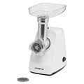 Мясорубка POLARIS PMG 1852, 1800 Вт, производительность 2 кг/мин, 2 насадки, реверс, белый, 61222 456730