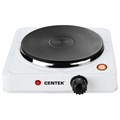 Настольная электрическая плита CENTEK CT-1506, 1000 Вт, 1 конфорка, 5 режимов нагрева, белая 457589
