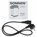 Термопот SONNEN TP-60, 6 л, 900 Вт, 1 температурный режим, 3 режима подачи воды, сталь, черный/серебро, 456713 456713