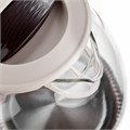 Чайник BRAYER BR1045BN, 1,8 л, 2200 Вт, закрытый нагревательный элемент, стекло, бежевый 456077