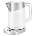 Чайник KITFORT КТ-660-1, 1,7 л, 2200 Вт, закрытый нагревательный элемент, ТЕРМОРЕГУЛЯТОР, двойные стенки, белый 456018