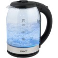 Чайник SCARLETT SC-EK27G10, 1,7 л, 1800 Вт, закрытый нагревательный элемент, стекло, черный 457206