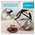 Чайник SCARLETT SC-EK27G103, 1,8 л, 1800 Вт, закрытый нагревательный элемент, стекло, черный 458304
