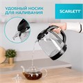 Чайник SCARLETT SC-EK27G11, 1,7 л, 2200 Вт, закрытый нагревательный элемент, стекло, черный 457216