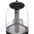 Чайник SCARLETT SC-EK27G11, 1,7 л, 2200 Вт, закрытый нагревательный элемент, стекло, черный 457216