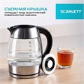 Чайник SCARLETT SC-EK27G13, 2 л, 2200 Вт, закрытый нагревательный элемент, стекло, стальной 457215