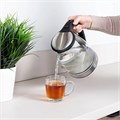 Чайник SCARLETT SC-EK27G35, 1,8 л, 1800 Вт, закрытый нагревательный элемент, стекло, стальной 457214