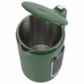 Чайник с терморегулятором и дисплеем, ДВОЙНЫЕ СТЕНКИ, SONNEN KT-8723EG, 1,7 л, 2200 Вт, изумрудный, 454689 454689