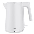 Чайник электрический с двойными стенками BQ (БИ-КЬЮ) KT1716P, 1 л, 1800 Вт, белый, 86199027 457561