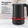 Чайник электрический с двойными стенками BQ (БИ-КЬЮ) KT1720P, 1,5 л, 2200 Вт, черный, 86198281 457563
