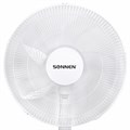 Вентилятор напольный LCD дисплей, пульт ДУ SONNEN FS40-A999, 50 Вт, 3 режима, белый, 455735 455735
