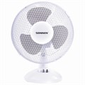 Вентилятор настольный SONNEN FT23-B6, d=23 см, 25 Вт, на подставке, 2 скоростных режима, белый/серый, 451038 451038