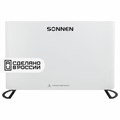 Обогреватель-конвектор SONNEN ONYX-1000.1, 1000 Вт, Х-образный нагревательный элемент, белый, сделано в России, 457629 457629